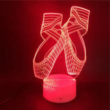 Balletto 3D Night Light Led Colorato Telecomando Intelligente